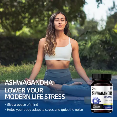 DVO Ashwagandha Supplement for Cortisol Balance, Suppor Mood, Sleep, Manage Daily Stress and Unwind, with L-Theanine & Magnesium & Multivitamin, Increase Enery for Men & Women, 60 Count