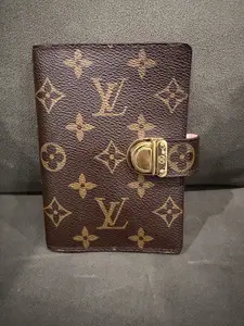 Pre-owned Louis Vuitton Canvas Small Leather Goods Monogram Agenda Koala PM Day Planner Cover Pink