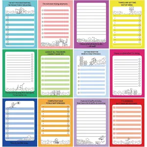 12 count Funny Notepads for Coworkers Fun Novelty Note Pad Sarcastic Memo Pads Funny  Notepad Assorted Funny Office  for Coworkers Teacher Work Supplies, 5.5 x 3.9 Inch 30 Sheets