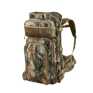 NEW VIEW Camo Hunting Backpack for Men with Bow and Quiver Holder, Ideal for Saddle and Deer Hunting