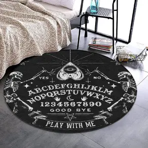 Rug Soft Flannel Nursery Rugs Carpet Non Slip Round Floor Mat Carpets for Living Room Bedroom Kitchen