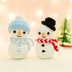 Snowman Crochet Scarf & 2 Hat Styles Christmas Crochet