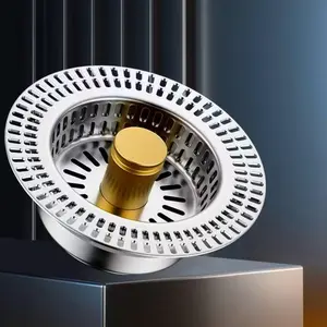 304 Stainless Steel Kitchen Sink Vegetable Washing Bowl, Filter Net Funnel, Dishwasher Drain, Durable Floor Drain Tool