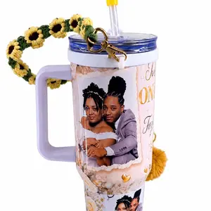 * Personalized 40oz Photo Tumbler Cup * Custom Family Picture Tumbler 40oz * 40oz Customized Mug With Name & Photo