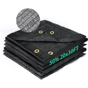 Garden 50% Shade Cloth, Resistant Sun Shade Net 20x30FT Mesh Tarp With HDPE Material And Reinforced Grommets Shade Trap For Greenhouse, Plant, Pergola, Backyard Patio Sunshade