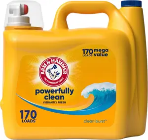 Liquid Laundry Detergent, Clean Burst Fresh, 170 fl oz, 170 Loads