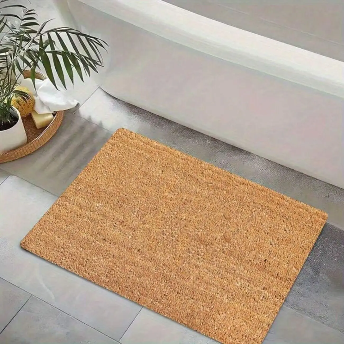 Basic Rubber Doormat Designed To Prevent Slipping, Suitable For Outdoor Use, Bathrooms, Homes, And Camping. It Is Absorbent And Washable, Making It A Decorative Floor Mat,2D Flat Kitchen Floor Mat Local Printed Entrance Door Mat Bathroom Mat