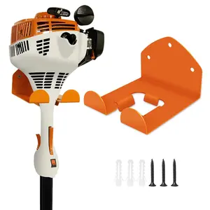 Heavy-Duty Steel Weed Trimmer Wall Rack, Organize Your Garage with Metal Tool Storage, Ideal for Lawn Mower and Hedge Trimmer, Yard Tool Rack, Garden Tool Organizer