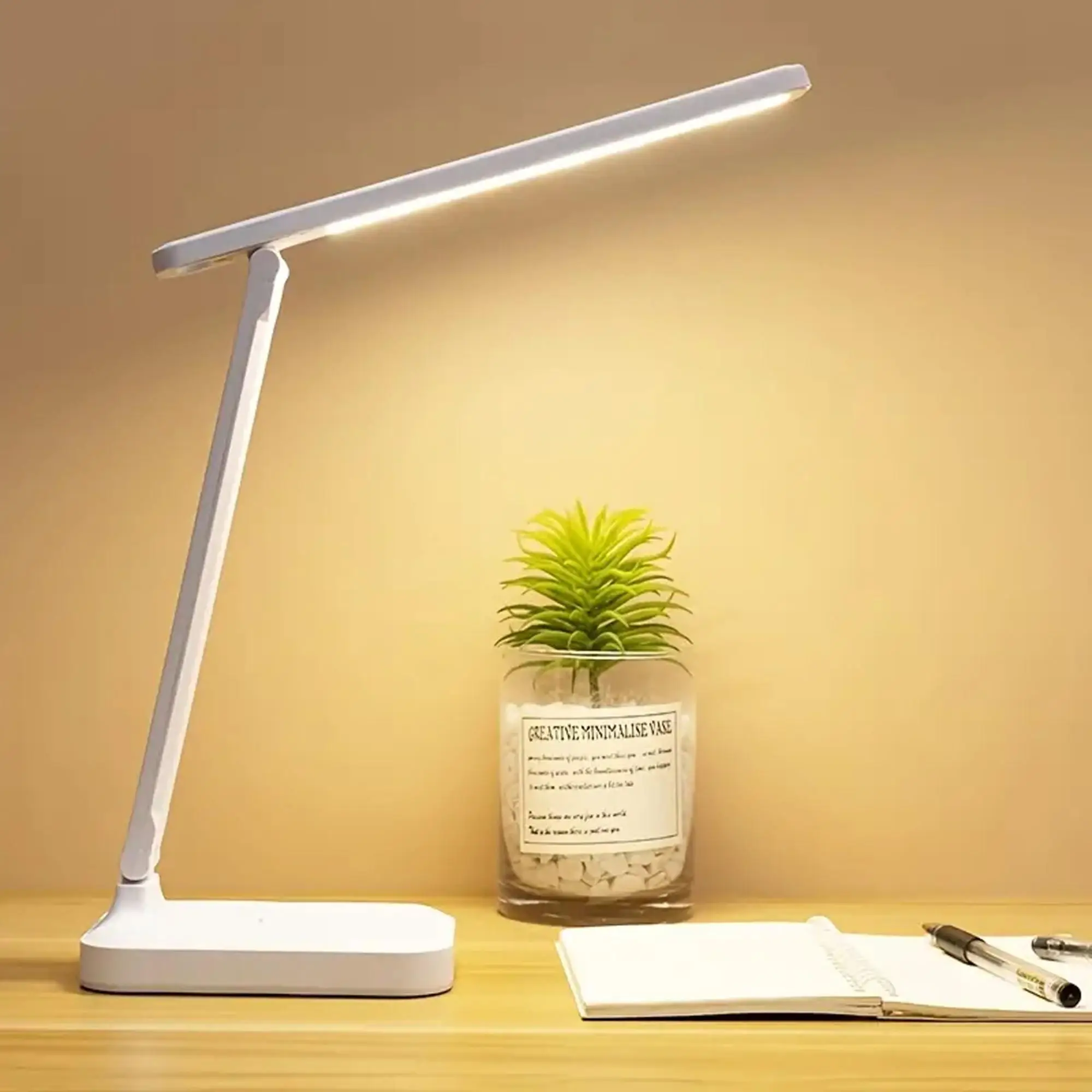 LED Desk Lights, USB Powered Dimmable & Adjustable Table Lamp with Eye Care Function, Room Lights, LED Light, Convenient LED Lamp, Adjustable Arm Ligh