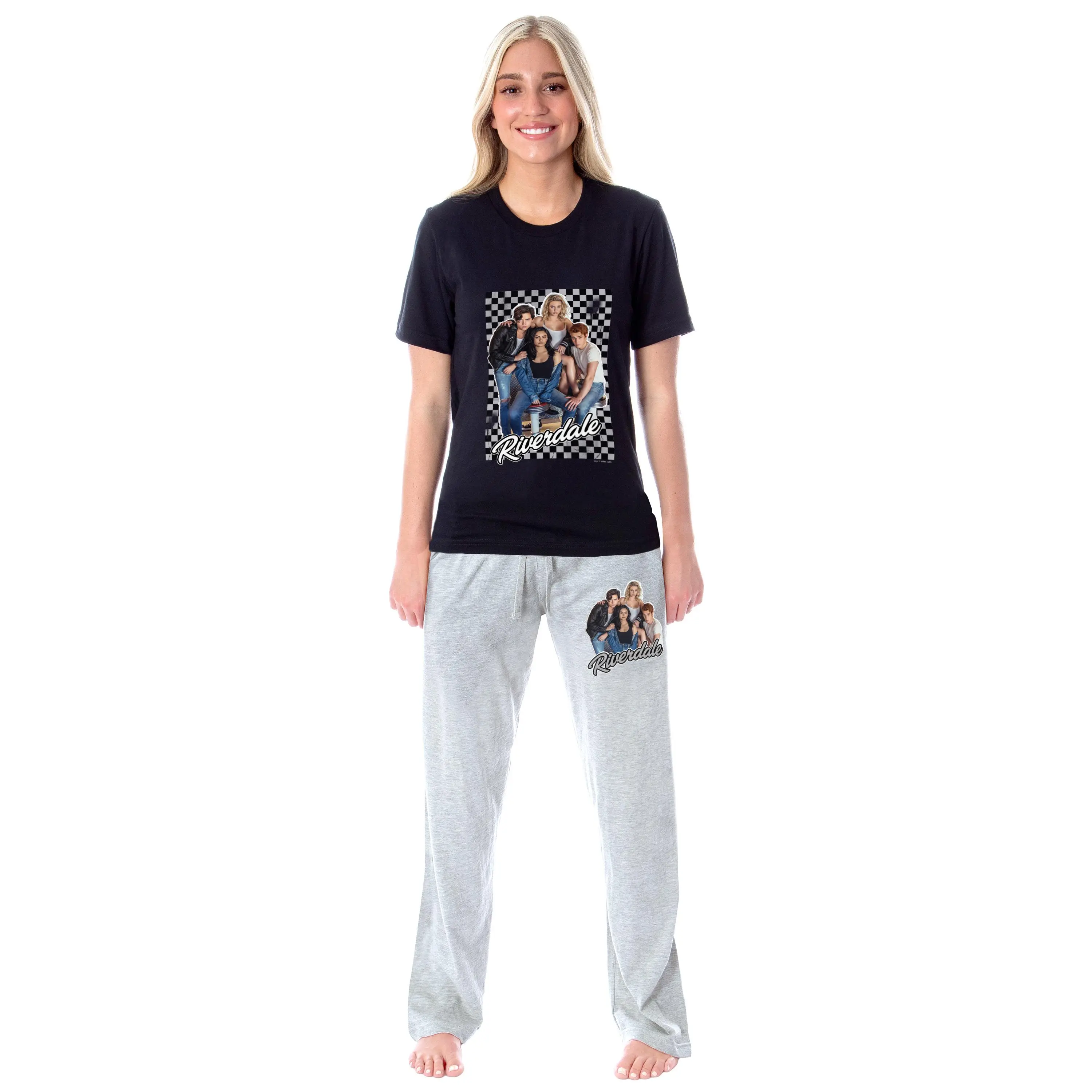 Riverdale Womens' Jughead Betty Archie Sleep Pajama Set Shirt Pants