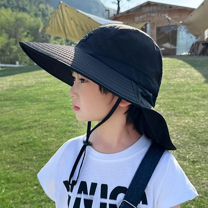 UPF 50+ Sun Hat with Neck Flap, Wide Brim Breathable Quick Dry Fishing Safari Hat, Adjustable UV Protection Summer Hat for Men, Women, Beach, Hiking and Outdoor Use