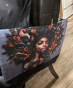 Custom Canvas Tote w/ change purse