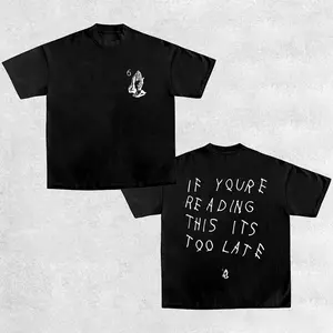 If You're Reading This It's Too Late - Drake Album Vintage Tee, Unisex Rap Shirt, Rap Tee, Music Fans Shirt, Rapper Merch Gift for Him Gift For Her, Y2K Womenswear And Menswear Graphic Tee Top Crewneck Apparel