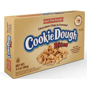 3x Cookie Dough Chocolate Chips & Caramel Theater Box 3.1oz Chocolate Chips & Caramel