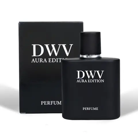 DWV AURA Men's Cologne Perfume Spray - 50ml (1 to 1.9 fl oz) Fresh Woody Liquid, All Day Daily Wear, Enhances Social Attraction & Confidence, Unique Gifts for Man, Ideal Valentine's Day Gift