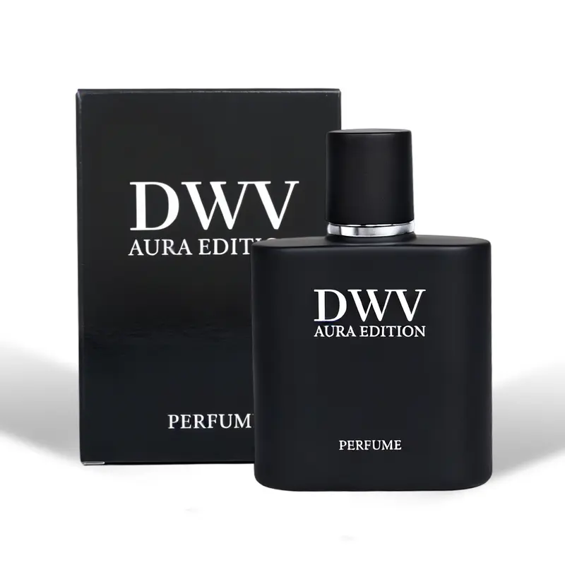 DWV AURA Men's Cologne Perfume Spray - 50ml (1 to 1.9 fl oz) Fresh Woody Liquid, All Day Daily Wear, Enhances Social Attraction & Confidence, Unique Gifts for Man, Ideal Valentine's Day Gift