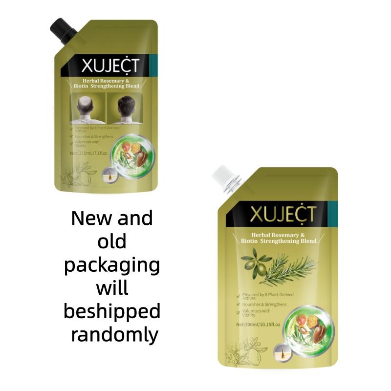 XUJECT Rosemary Nourishing & Revitalizing Shampoo 20.3 fl oz Promotes Hair Growth Soft Voluminous for Men Women Reduces Hair Loss Buy One Get One Free Offer