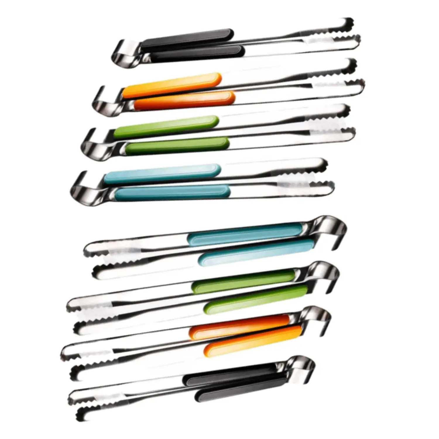 8/4 Pack 10-Inch Anti-Scald Kitchen Tongs Set,Heat Resistant Stainless Steel Food Tongs with Colorful Non-Slip Grips for Barbecue,Toast,Salad,Frying,Outdoor Camping,Kitchen Accessories,Hand Tools Kits