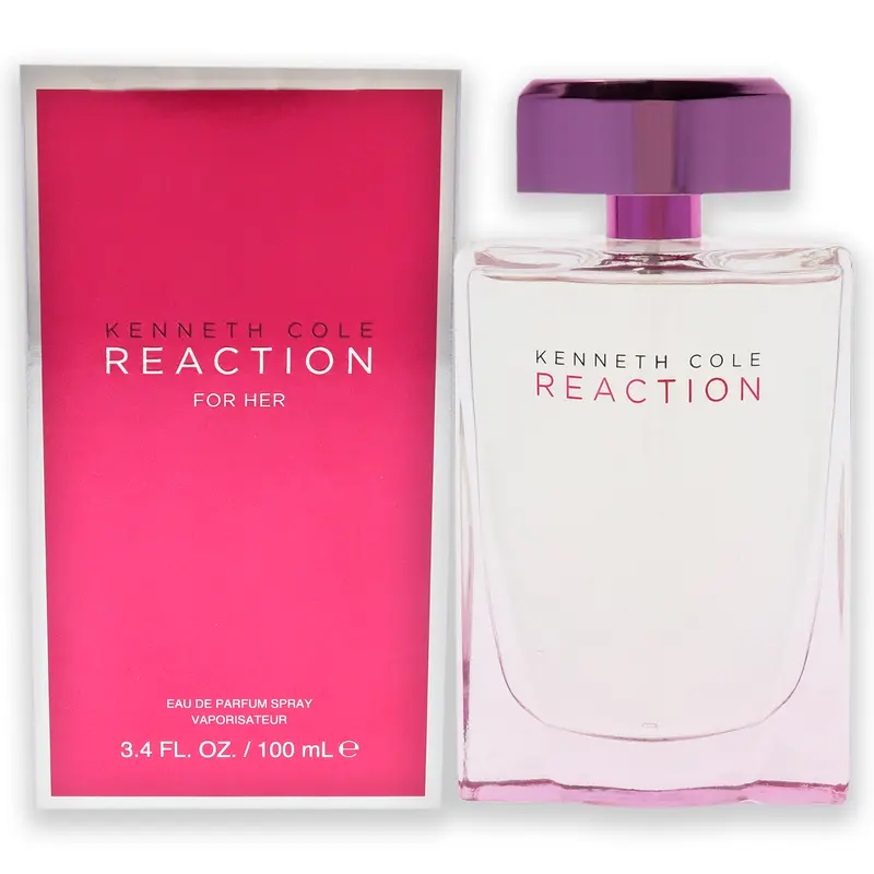 Kenneth Cole Reaction Women's Fragrance Scent Blend - Floral Citrus Sweet, Fresh Aroma 3.4 oz Eau de Parfum Spray for Daytime Wear