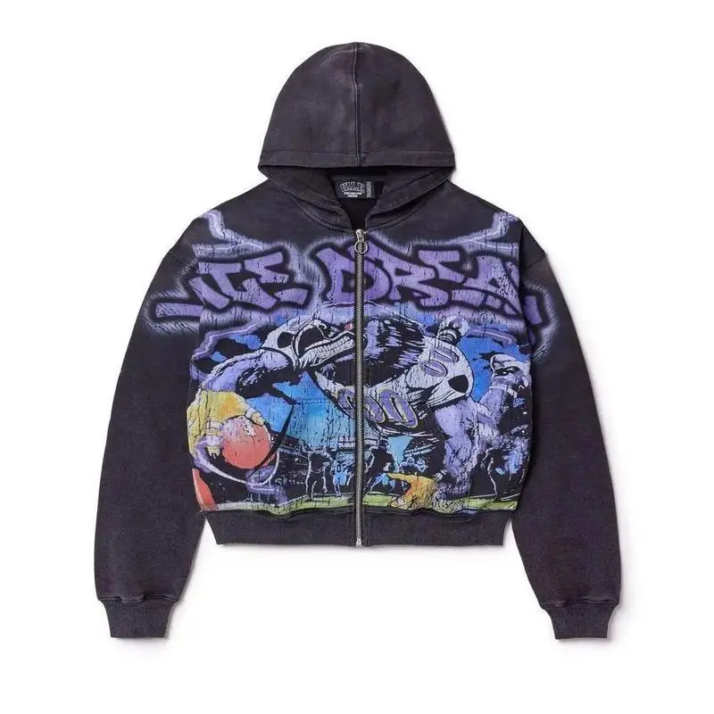 2025 American Style Digital 3D Printed Zipper Hoodie Jacket Vacation Outfits Hoodies Men 2025 American Style Digital 3D Printed Zipper Hoodie Jacket Vacation Outfits Hoodies Men