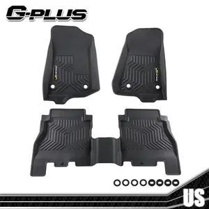 4 Door Floor Mats Liners Black Tpe Fit For 18-2024 Jeep Wrangler Jl All Weather