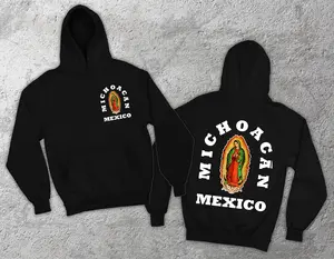 Virgen State MICHOACAN Mexico Unisex Pullover Hoodie / T-Shirt. Limited Edition!