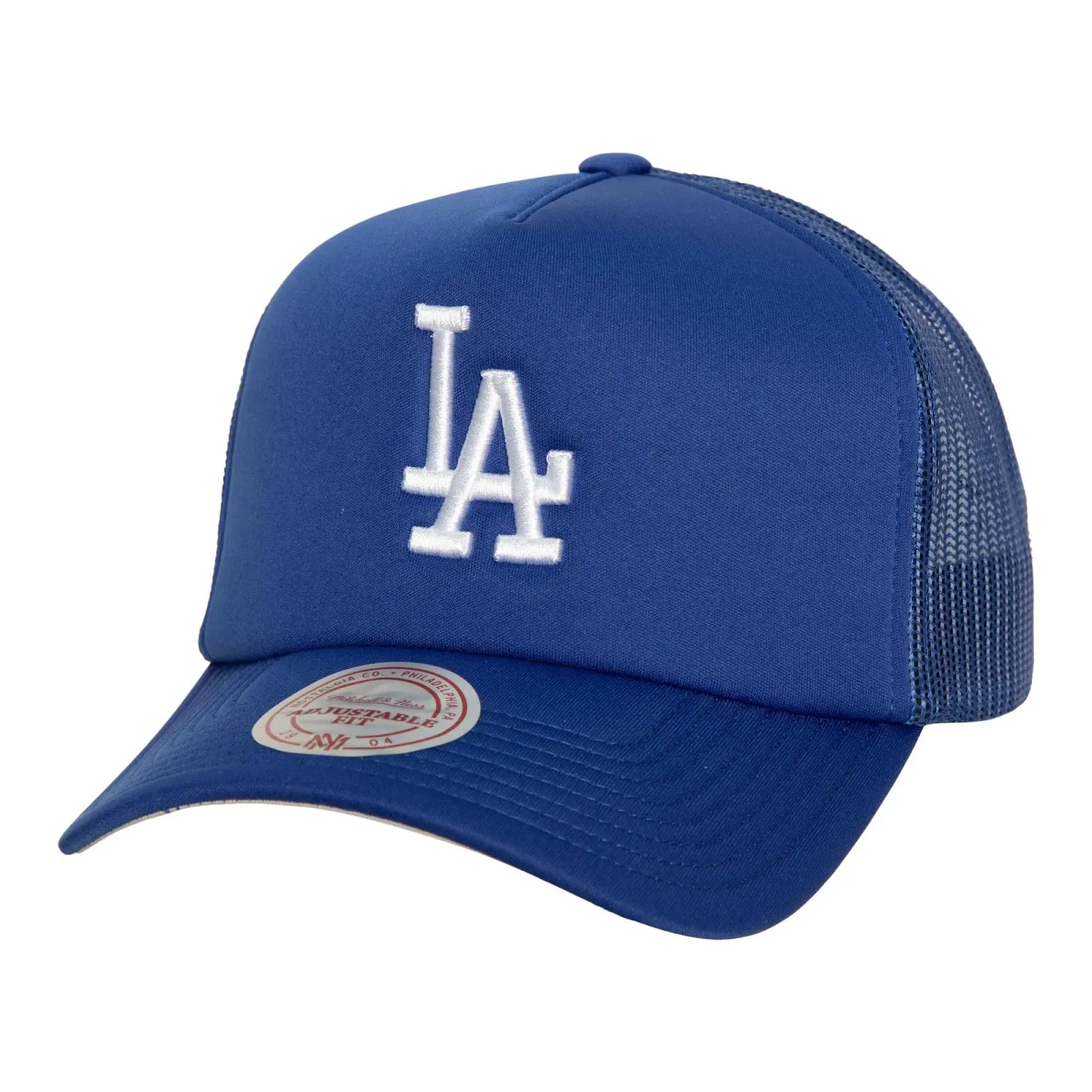 Los Angeles Dodgers Royal Evergreen Trucker Snapback Hat MLB Throwback Cap Adjustable Fan Gear Mitchell & Ness