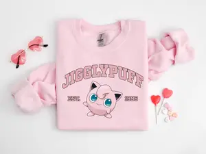 Jigglybuff Sweatshirt, Pkm Characters Sweatshirt, Anime Shirt