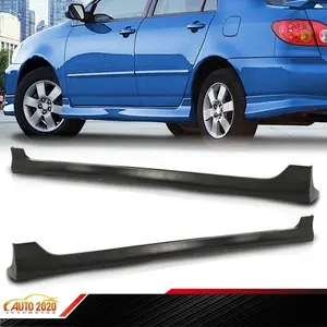Side Skirts Body Kit Add-on Fit For 2003-2008 Toyota Corolla 03 04 05 06 07 08