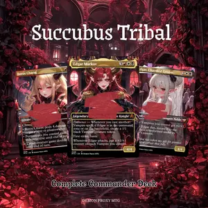 Proxy 100+ Card Commander Deck – Succubus Dominion | Dark Anime Fantasy | Succubus Tribal | Includes Tokens