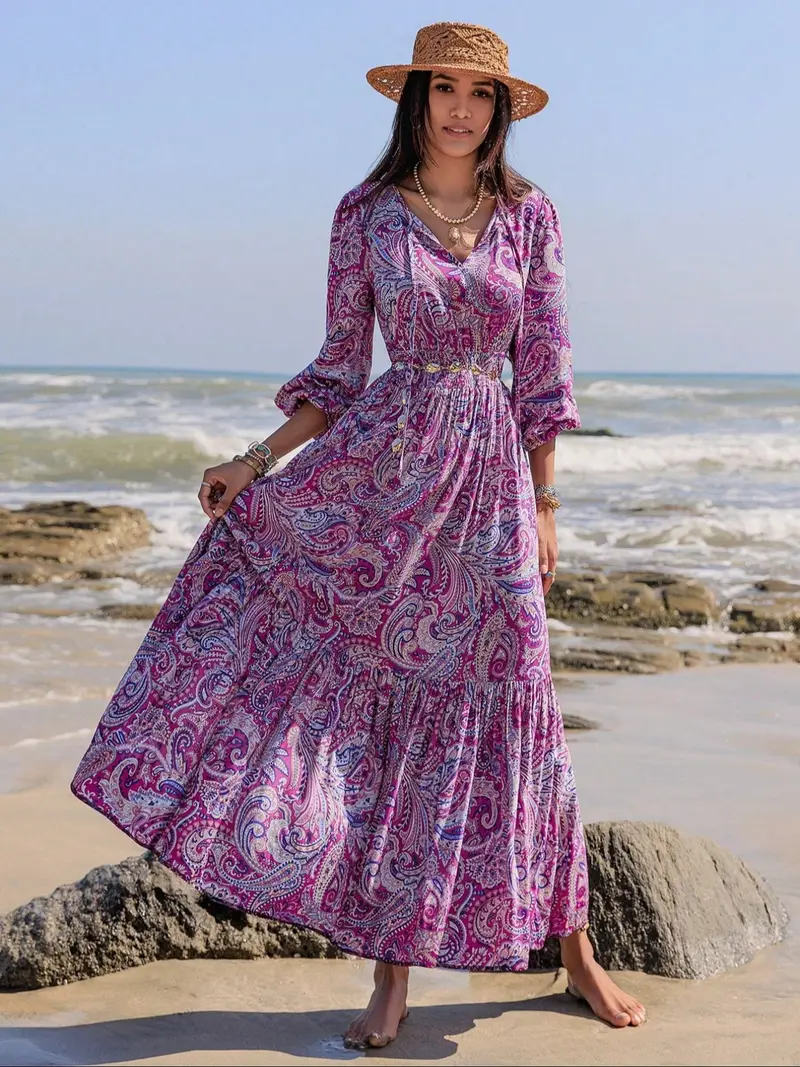festival dress plus size Silver Sequin Long Sleeve Dress EVE main image 0