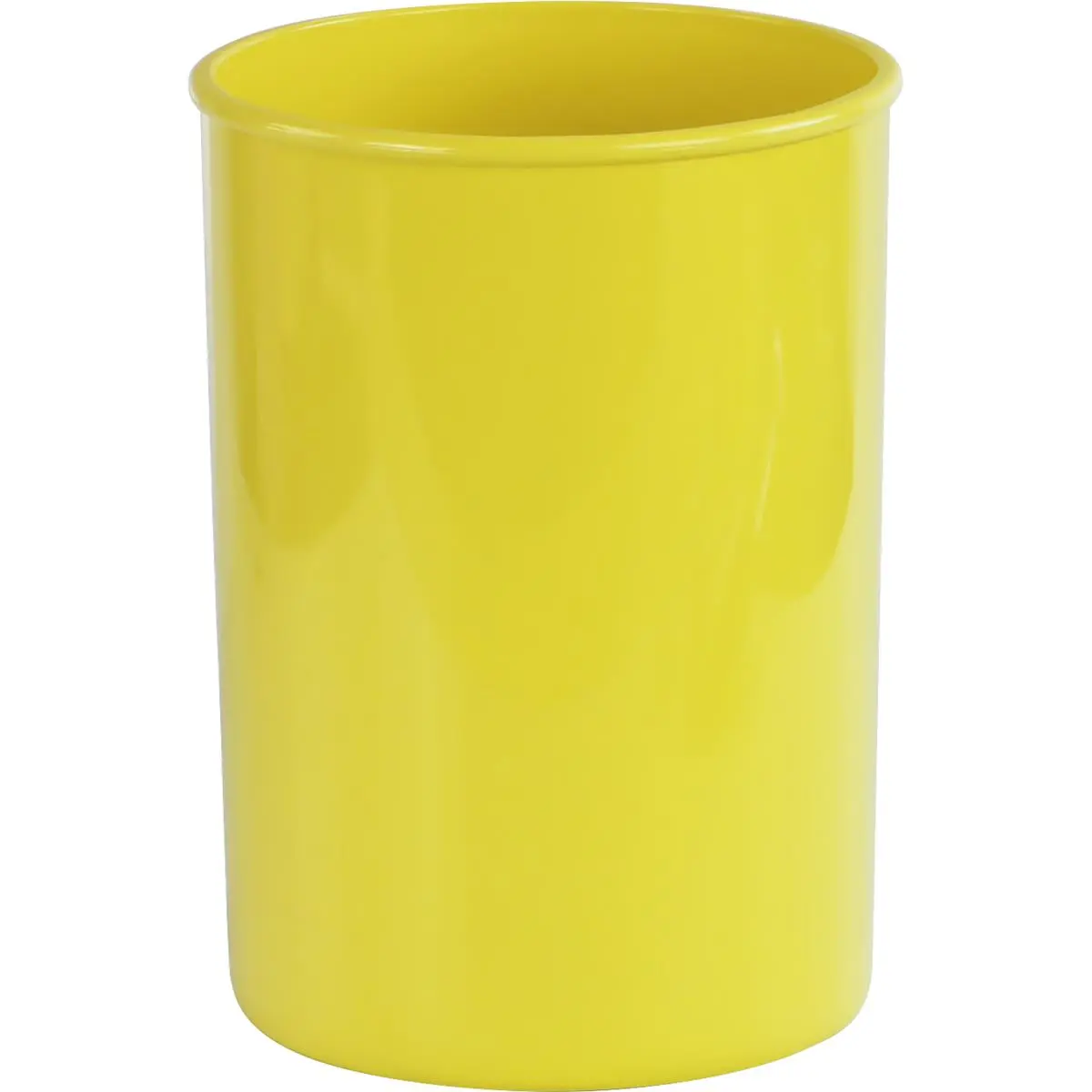 Reston Lloyd Lemon Polypropylene Utensil Holder, Dishwasher-Safe Plastic Cutlery Organizer for Camp, 6.5" Tall, 4.25" Diameter, Container, Kitchen, Outdoor Cooking, Food Holder Cooking Utensils, Sports, Hiking / Light Outdoor, Portable Cooking Utensils