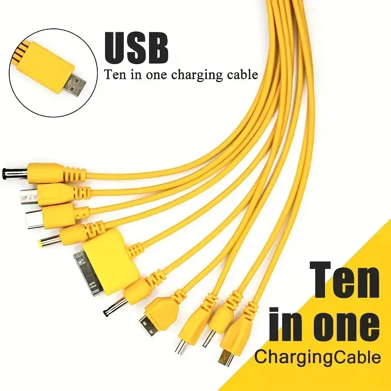 Multifunctional USB Charging Cable, Super Fast Charging, Durable High-Quality Design, Suitable for Multiple Devices, Fits Charger, Ideal for Travel & Daily Use