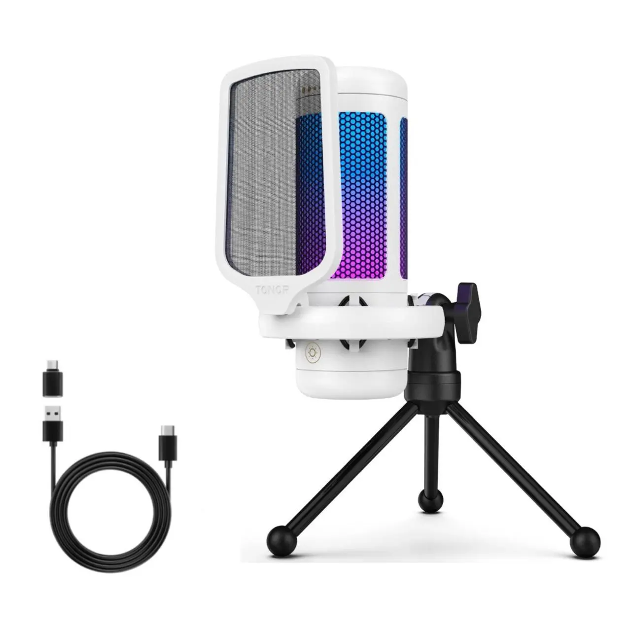 Tripod, USB/Type-C, White