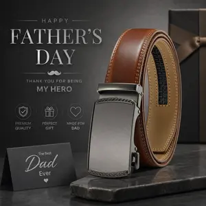 【Flash Sale】 Ratchet Belt for Men - Customizable Fit 35mm Leather Belt with Effortless Style & Maximum Durability for Jeans