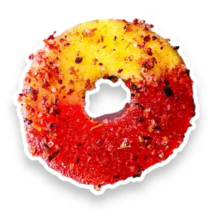 Peach Chamoy Rings Gummy Snack Candy Spicy Tangy Sweet