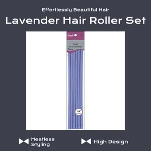 Annie Soft Twist Rollers, Lavender, 6 Count