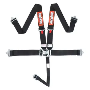 Racequip  Latch & Link 5 Point Auto Racing Harness Set, Black
