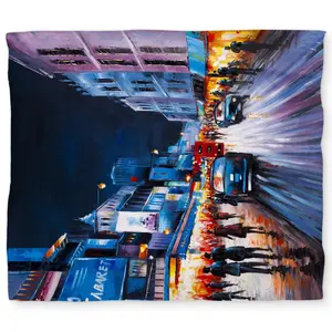 360 Stand King Size Cabaret Evening Duvet Cover - Modern Bedding with Vibrant Modern Architecture Design, Breathable Fabric, Microfiber Face for Home Soft Furnishings & Linens Decor, Microfiber Duvet Covers