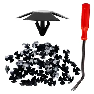 50 Pcs Hood Insulation Retainer Clips-Hood Insulation Retainers with Fastener Remover For Jeep Grand Cherokee,Chrysler,Dodge,Ram, Replace OEM 4878883AA
