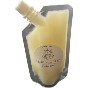 Wicks & Wishes Witches Brew 3 oz Squeezable Soy Wax for Fall Crafting and DIY Projects