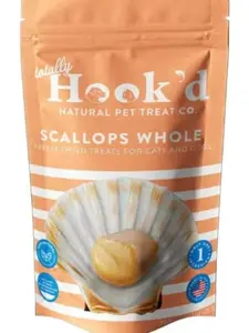 Totally Hook'd Whole Scallops, Crunchy Dog Treats, Pet Snacks