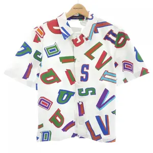 Pre-owned Louis Vuitton Cotton Small Leather Goods NBA Basketball Letter Overshirt S S Shirt