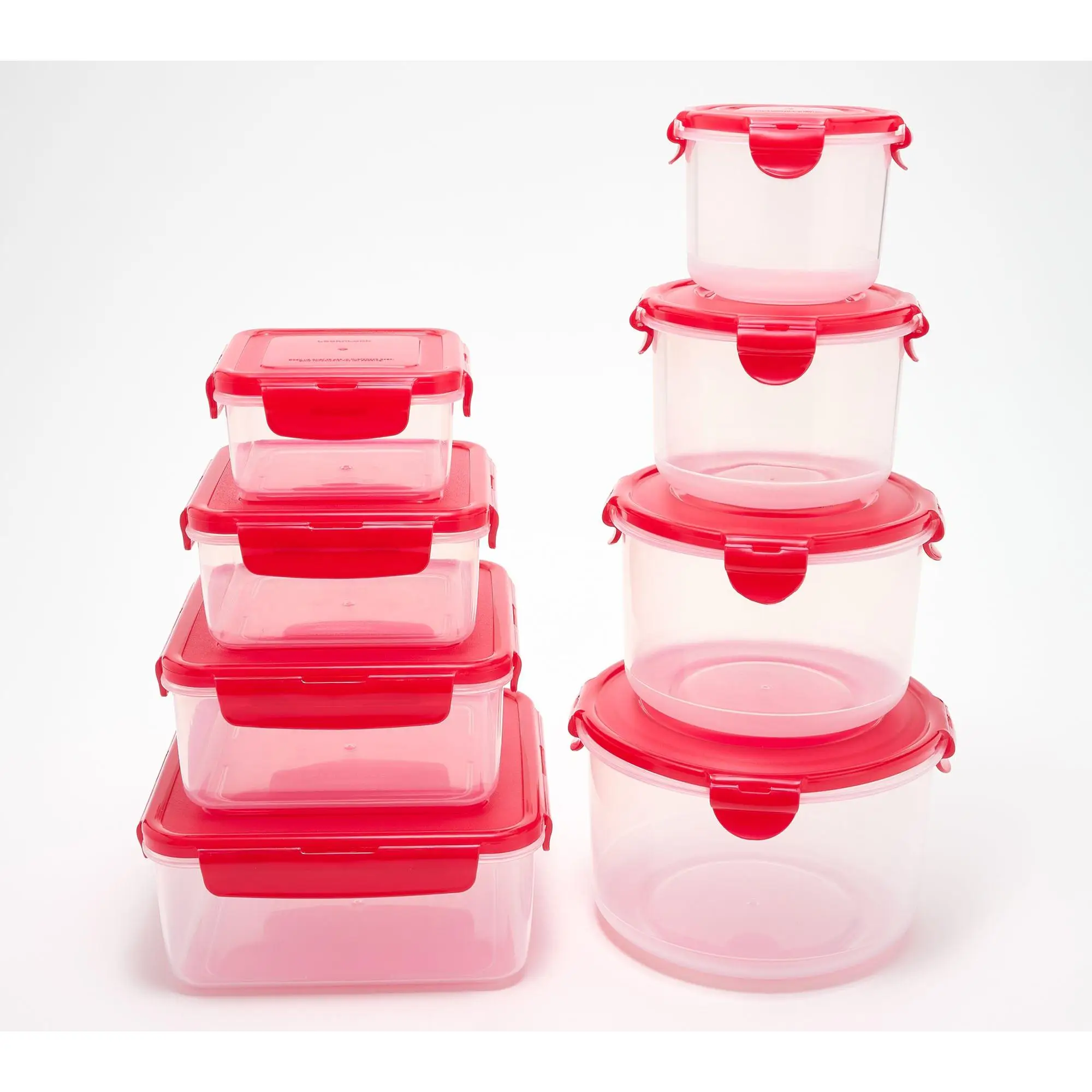 LocknLock 8-Pc Multi-Shape Nestable Canister & Square Set