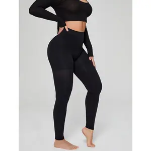 Women’s tight-fitting, unsupportive medical-grade long tube stockings—tight-fitting shapewear