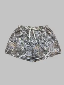 Women's Camo Print Tie Waist Shorts, Casual Comfy Shorts for Summer, Ladies Bottoms for Daily Wear, Womenswear