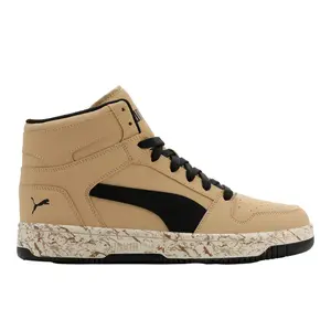 PUMA Mens Rebound Layup Nubuck Marble 2 Sneakers Shoes Casual - Brown