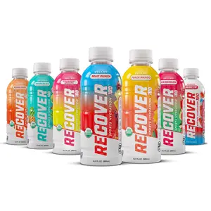 RECOVER 180 Organic Sports Hydration Drink, No Sugar Added, 20 Calories, Electrolytes & Vitamins, Variety Pack, 16.9 fl oz (12 Pack)