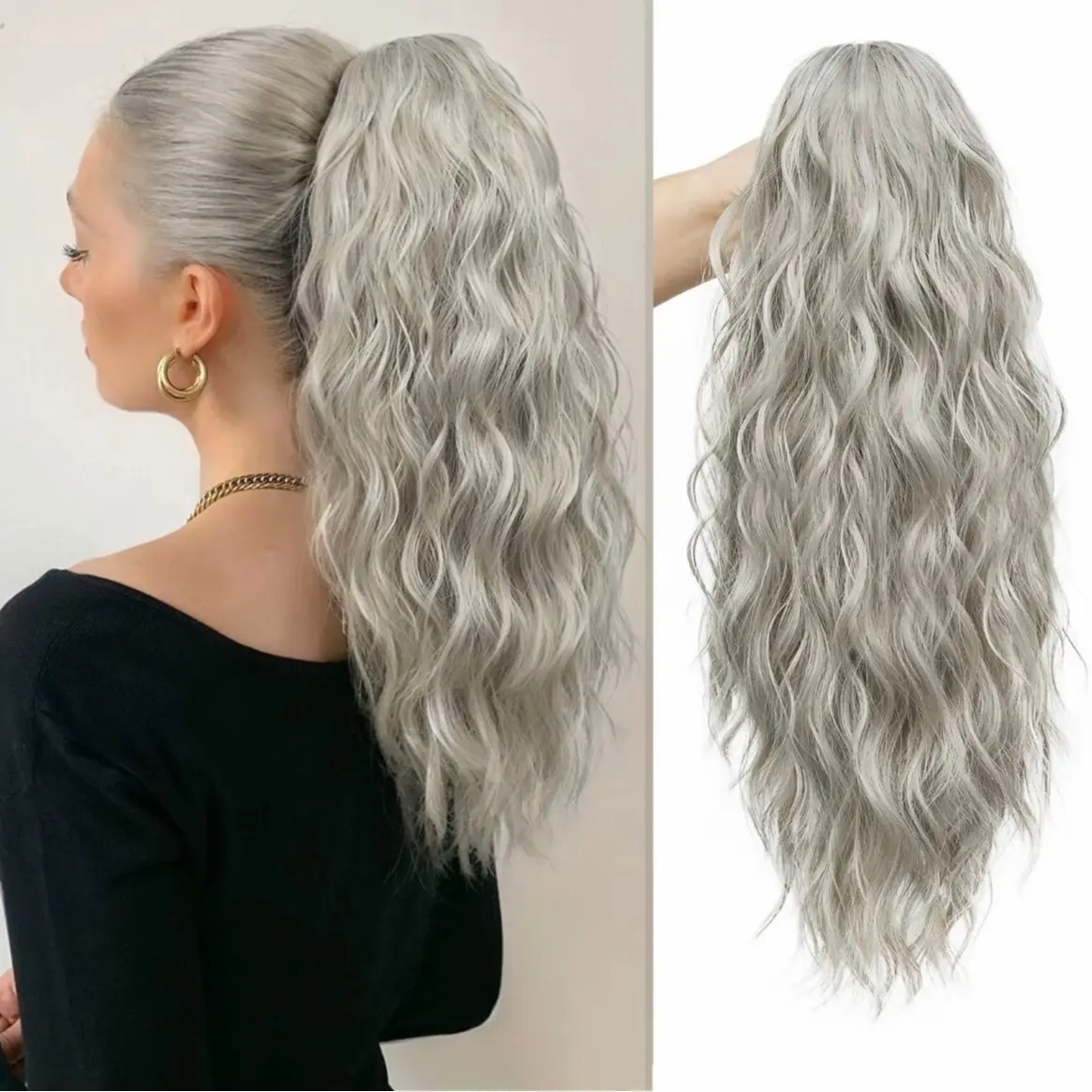 20‘’Silver Mixed White