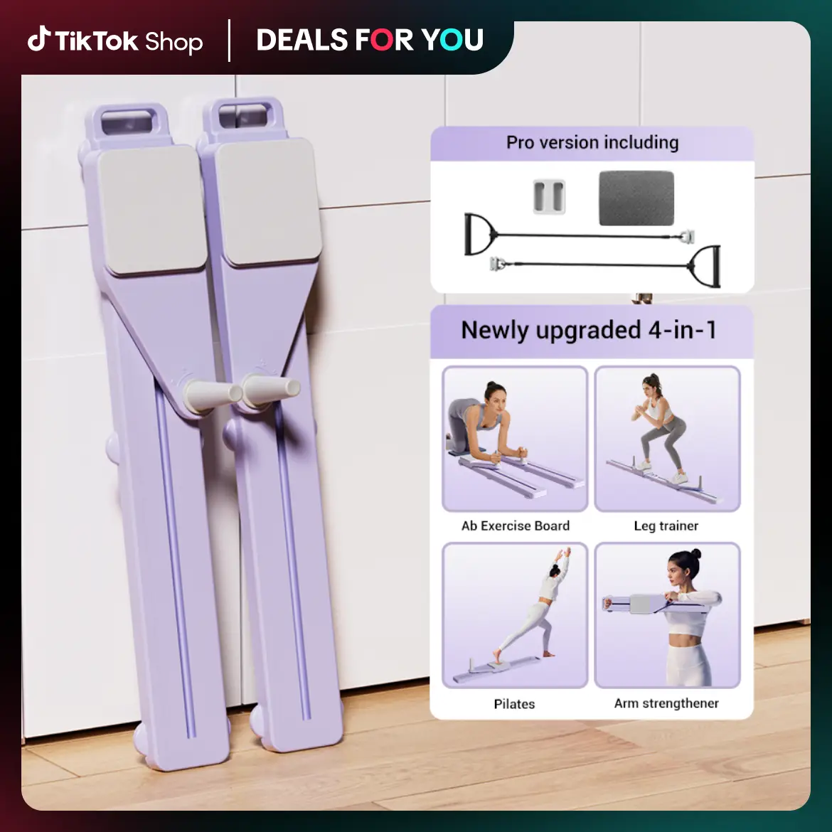 UMAY Ultimate Multi-functional Split-style Detachable Pilates Abdominal Board,Split Abs Slide Roller Board, Simulated skiing, Abdominal, Leg and Core